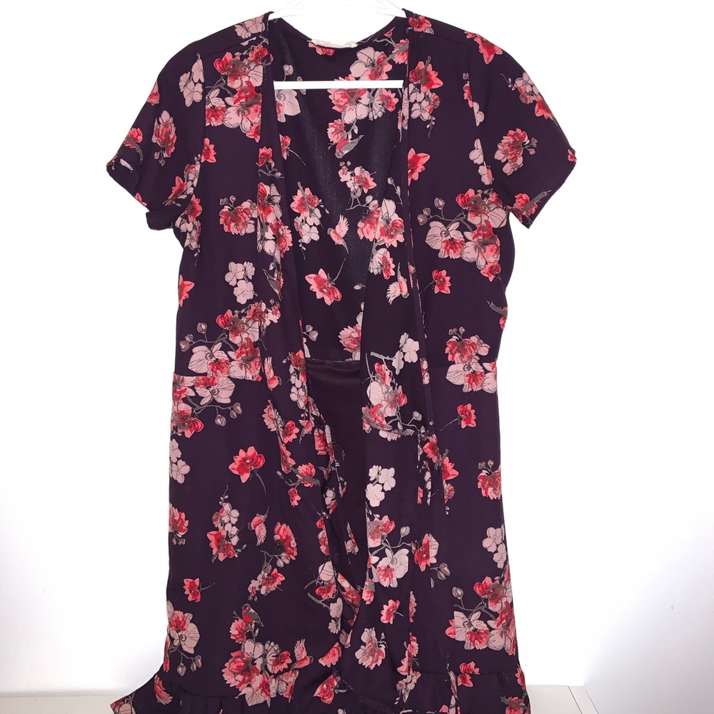 Peach Love wrap dress